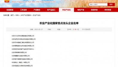 30多家食用菌企業(yè)上榜“農(nóng)業(yè)產(chǎn)業(yè)化國家重點(diǎn)龍頭企業(yè)”名單